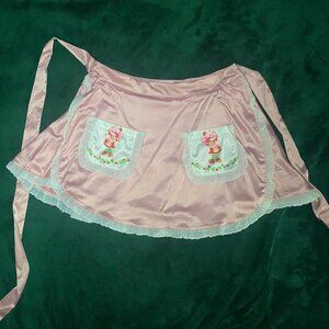 SOLD - New Dolls Kill Strawberry Shortcake Pink Satin Skirt Large